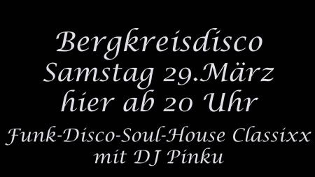 Flyer von Termin "8.Bergkreisdisco"