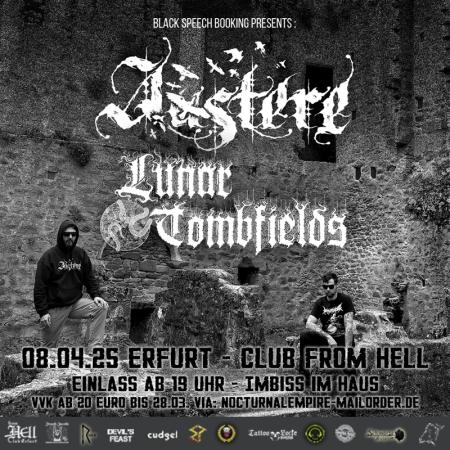 Flyer von Termin "Austere+Lunar Tombfields"