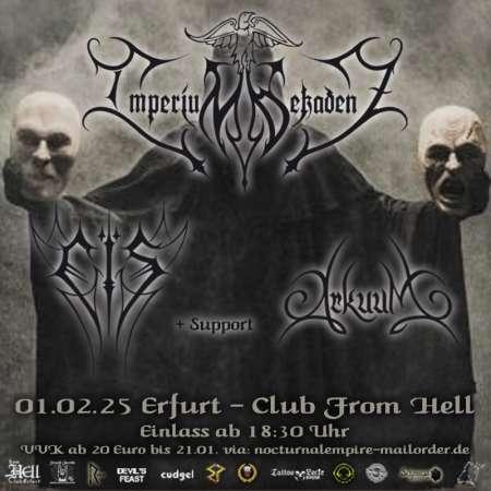 Flyer von Termin "Imperium Dekadenz, Eis, Arkuum, Zeit"