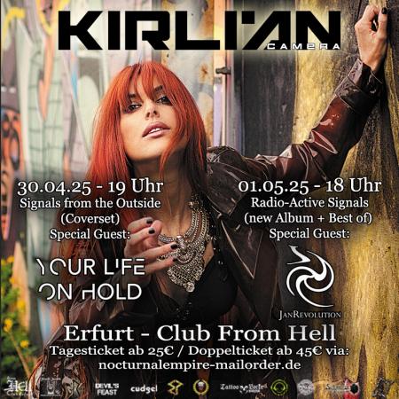 Flyer von Termin "Kirlian Camera Doppelshow"
