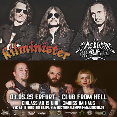 Flyer von Termin "Kilminister - Tribute to Motörhead + Sidebürns"