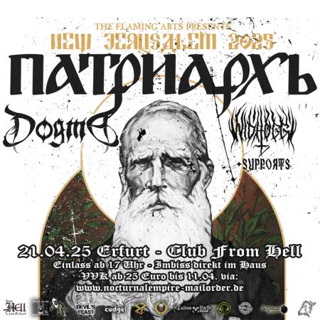 Flyer von Termin "Patriarkh, Dogma, Nidhogg"