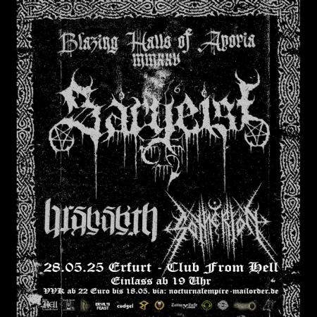 Flyer von Termin "Sargeist, Barshasketh, Sotherion"