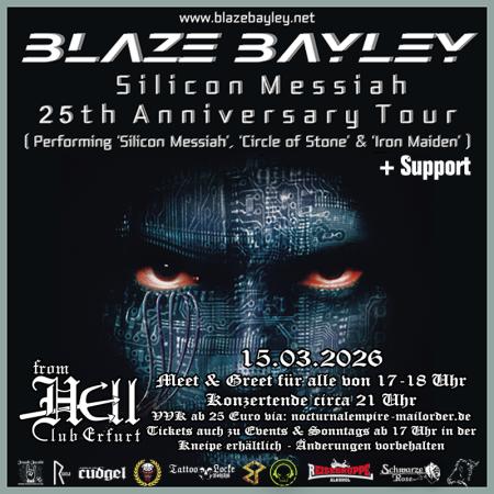 Flyer von Termin "Blaze Bayley"