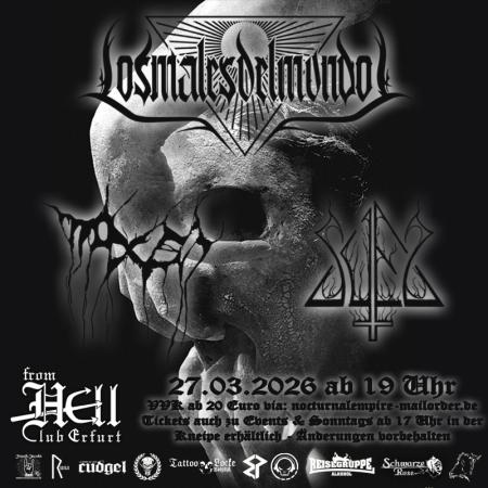 Flyer von Termin "Los Males del Mundo, Naxen, Suel"