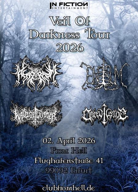 Flyer von Termin "Asagraum, Enisum, Waldgeflüster, Convictive"