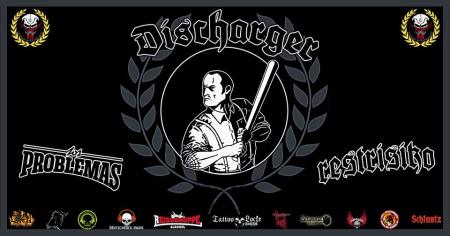Flyer von Termin "Discharger, Restrisiko, Los Problemas"
