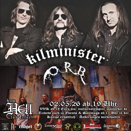Flyer von Termin "Kilminister - Tribute to Motörhead - ausreichend Abendkasse!"
