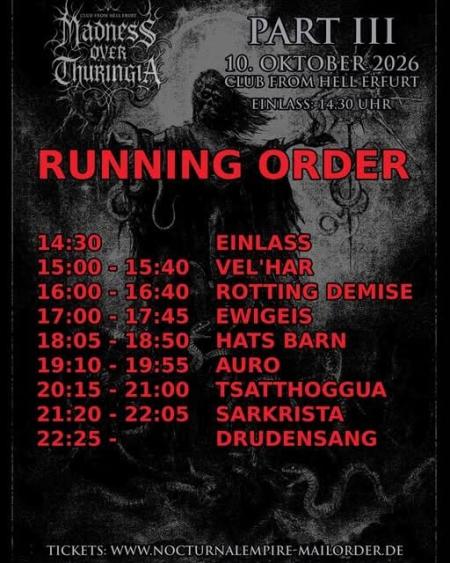 Flyer von Termin "Madness over Thuringia III"