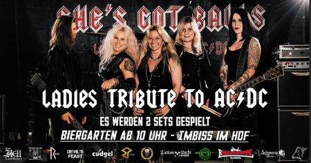 Flyer von Termin "She`s Got Balls - Ladies Tribute to AC/DC"