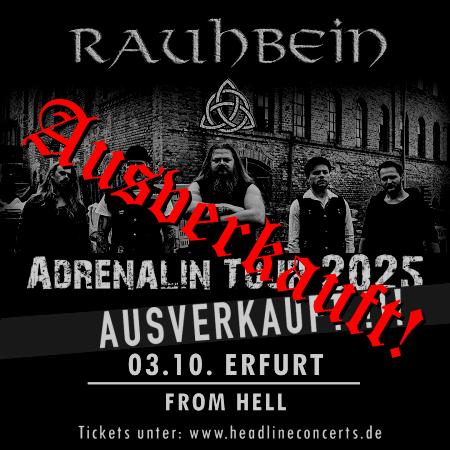 !!!Ausverkauft!!! - Flyer von Termin Rauhbein - "Adrenalin" Tour